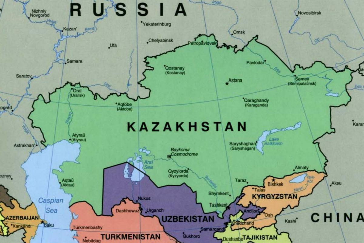 kort af almaty Kasakstan