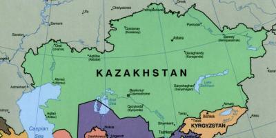 Kort af almaty Kasakstan