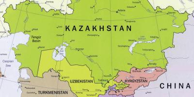 Kort af tengiz Kasakstan