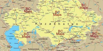 Kasakstan borgir kort